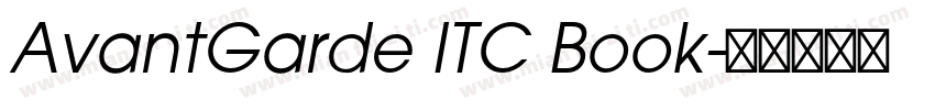 AvantGarde ITC Book字体转换